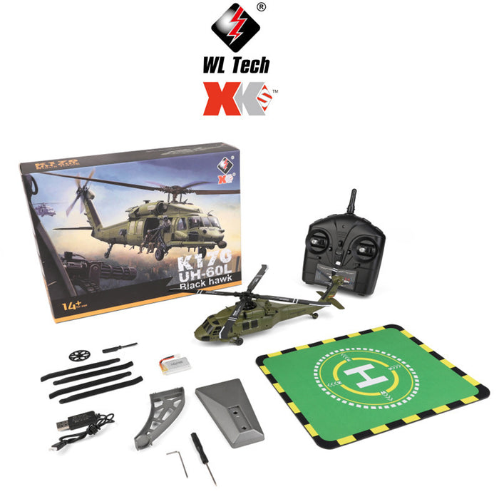 K170 Black Eagle Remote Control Helicopter Four-channel Brushless Motor
