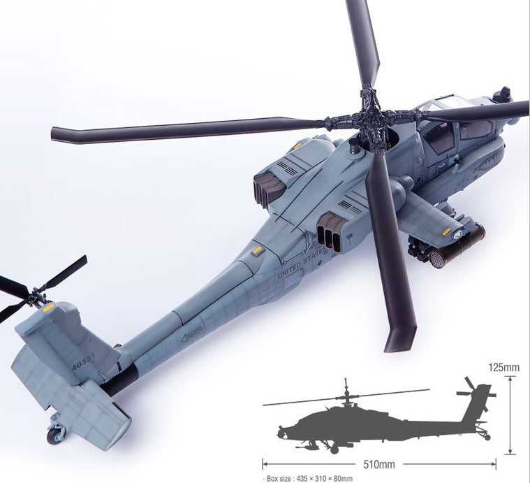 The Amide-12129 1/35 AH-64A Helicopter "South Carolina" Assembled