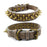 Bronze pointed rivet pet collar