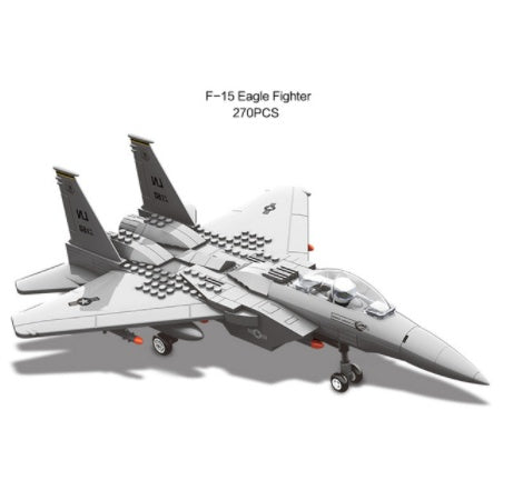 Combat helicopter model inserting blocks