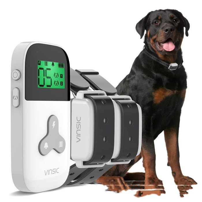 Pet Shock Dog Collar White