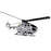 C186 Helicopter BO105 Four Way Single Blade Without Ailerons