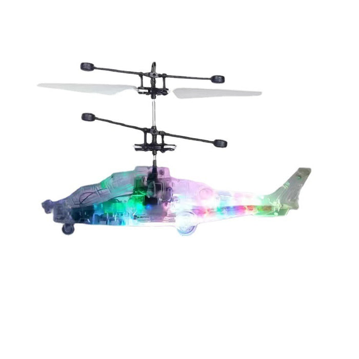 Induction Luminous Transparent Gesture Suspension Helicopter