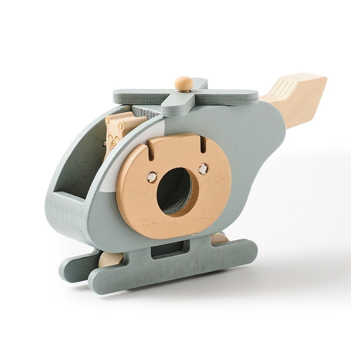 Baby Puzzle Hand Push Sliding Helicopter Toy