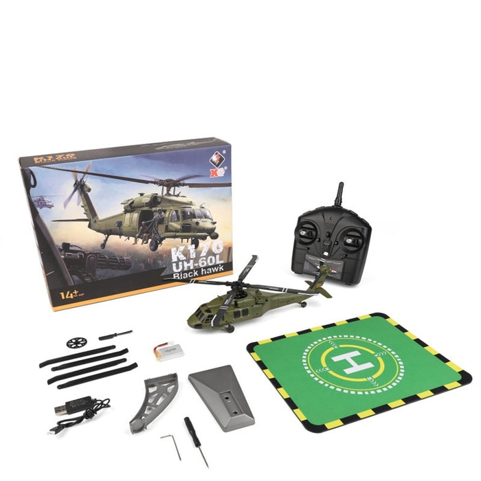 K170 Black Eagle Remote Control Helicopter Four-channel Brushless Motor