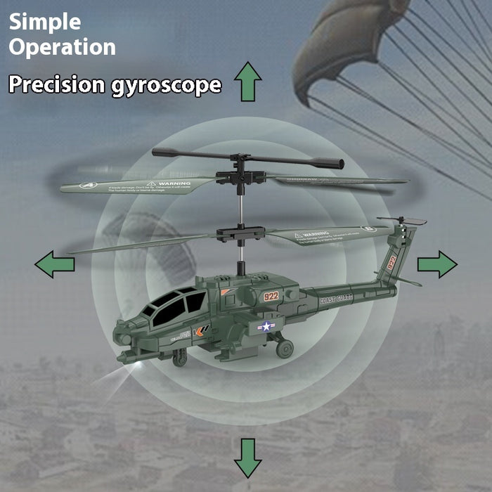 Apache Remote Control Helicopter Anti-fall Armed With Gyroscope