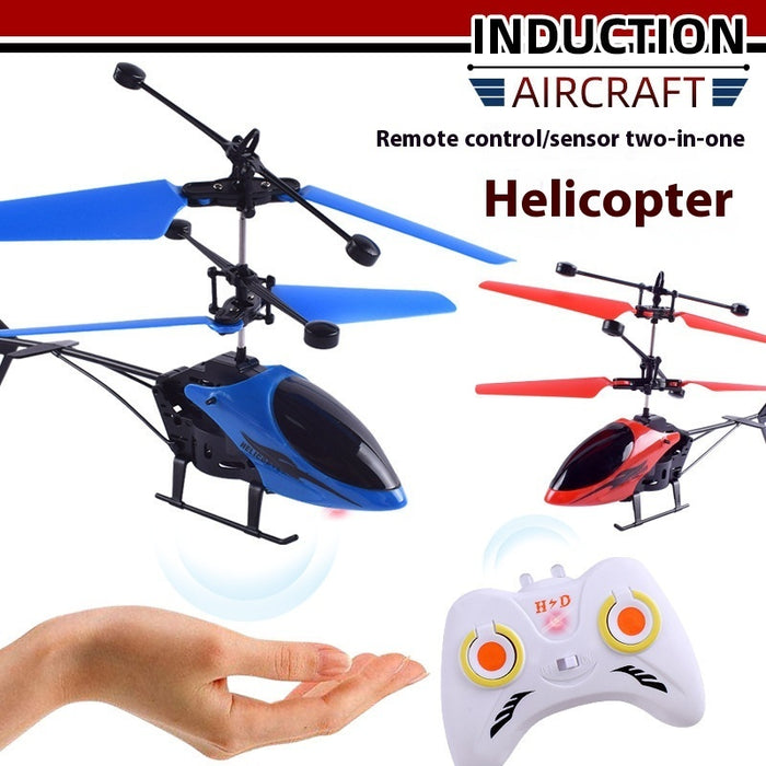 Induction Helicopter Remote Control Aircraft Children's Toy